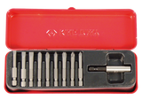 KING TONY Profi-Werkzeuge - 1/4" Schraubbitsteckschlüssel-Set - 10 tlg. 1010MQ01