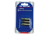 KING TONY Profi-Werkzeuge - 1/4" PHILLIPS® Einsatzbit-Set - 3 tlg. 1003PQ