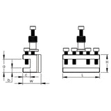 BERNARDO Spannmittel für Werkzeuge – Modell Wechselhalter mit geradem Einsatz für Gr. 10