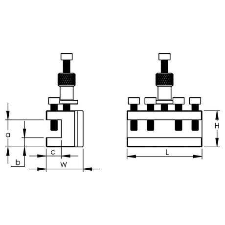 BERNARDO Spannmittel für Werkzeuge – Modell Wechselhalter mit geradem Einsatz für Gr. 10