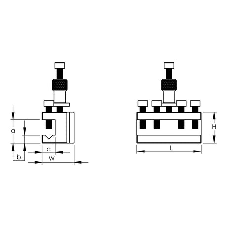BERNARDO Spannmittel für Werkzeuge – Modell Wechselhalter mit Prismeneinsatz für Gr. 10