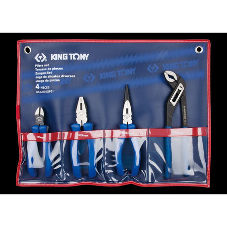 KING TONY Profi-Werkzeuge - Zangen-Set - 4 tlg. 42104GP01