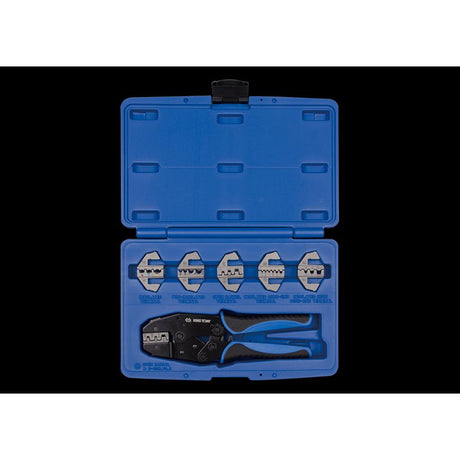 KING TONY Profi-Werkzeuge - Crimp- und Abisolierzangen-Set - 7 tlg. 42107GX