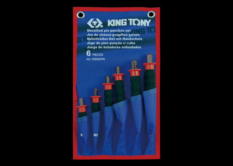 KING TONY Profi-Werkzeuge - Splinttreiber-Set, ummantelt - 6 tlg. 1006GPN