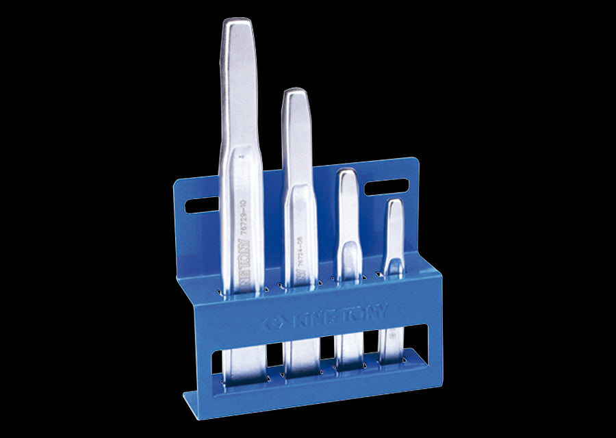 KING TONY Profi-Werkzeuge - Meißel-Set, geriffelt - 4 tlg. 11104PR