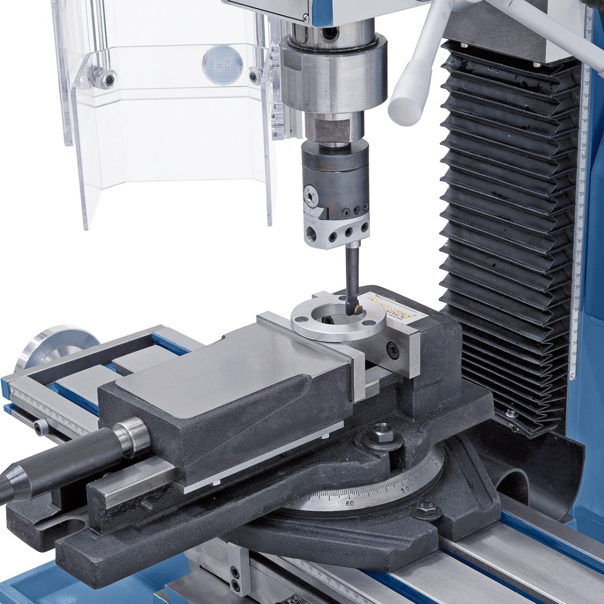 BERNARDO Bohr- und Fräsmaschine – Modell KF 28 Top mit Vorschub inkl. 3-Achs Digitalanzeige