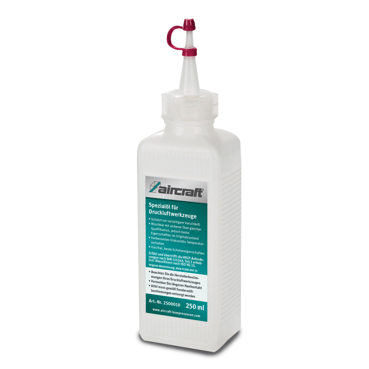 Aircraft Spezialöl für Druckluftwerkzeuge, 0,25 l Flasche - Art. 2500010