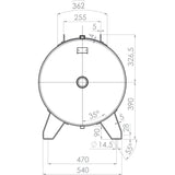 AIRCRAFT Druckluftbehälter  ACDB 500/15 H verzinkt SM-2500505
