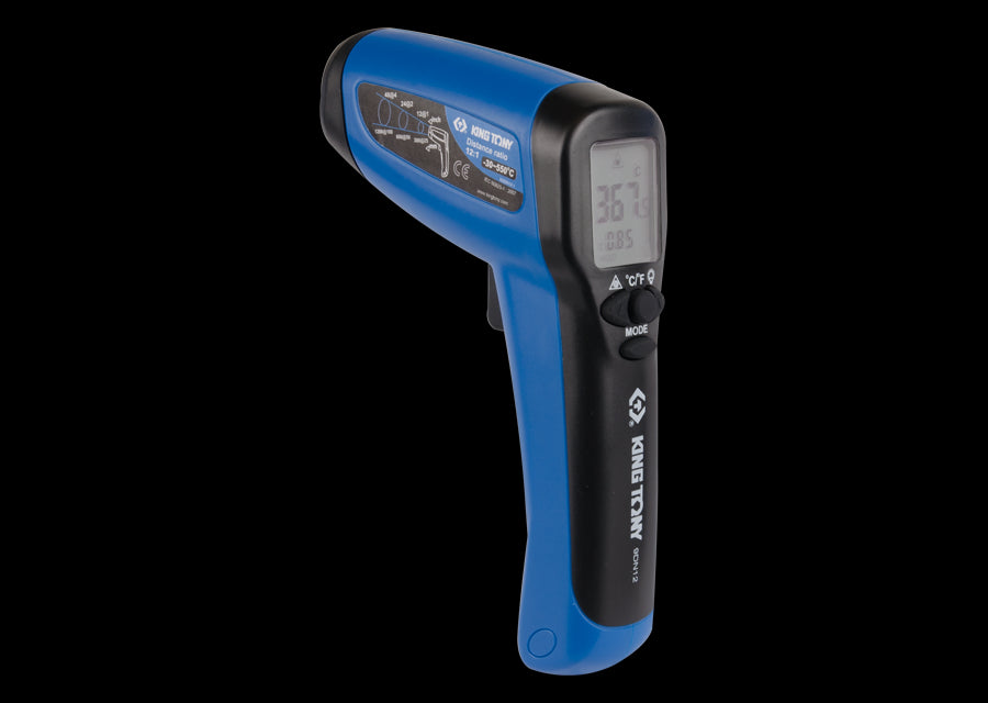 KING TONY Profi-Werkzeuge - Infrarot-Digitalthermometer - Betriebstemperatur -30°C - 550°C 9DN12