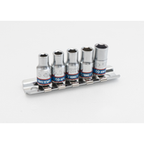 KING TONY Profi-Werkzeuge - 1/4" Steckschlüssel-Set, mit Zubehör - 15 tlg. 2515MR