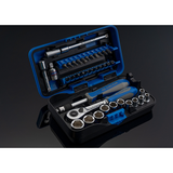 KING TONY Profi-Werkzeuge - 1/4" Steckschlüssel-Set - 39 tlg. 2539MR01AM