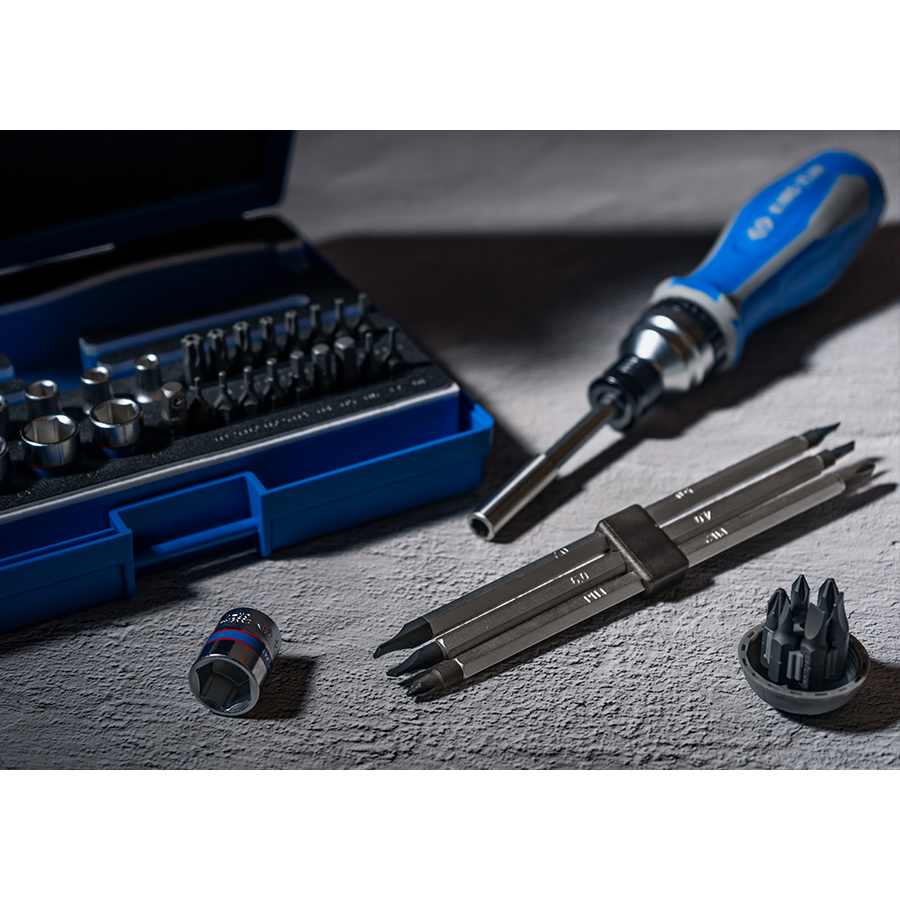 KING TONY Profi-Werkzeuge - Ratschen-Bit-Schraubendreher - 39TLG 2539MRV04