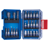 KING TONY Profi-Werkzeuge - 1/4" Steckschlüssel-Set - 47 tlg.  extra kompakt 2547MREB