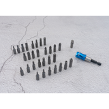 KING TONY Profi-Werkzeuge - 1/4" Steckschlüssel-Set, metrisch, mit Zubehör - 51 tlg. 2551MR