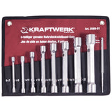 Kraftwerk Doppelsteckschlüsselsatz mit Stift, 6 - 22 mm, 9-tlg