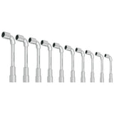 Kraftwerk PRO LINE Doppelsteckschlüssel mit Bohrung Set, Aussen Sechskant, Doppel-Sechskant, 12-kant, Pfeifenkopfschlüssel, 8 - 19 mm, 10-tlg