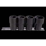 KING TONY Profi-Werkzeuge - 1/2" Steckschlüssel-Set - 4 tlg. 9TD034MR