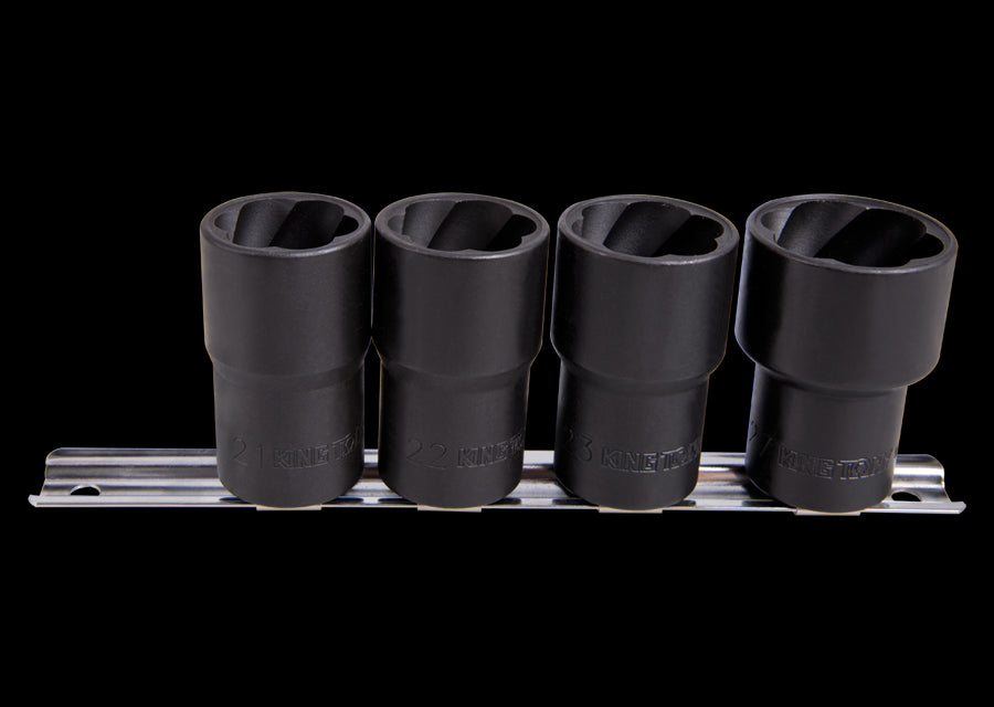 KING TONY Profi-Werkzeuge - 1/2" Steckschlüssel-Set - 4 tlg. 9TD034MR