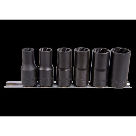 KING TONY Profi-Werkzeuge - 1/2" Steckschlüssel-Set - 6 tlg. 9TD036MR