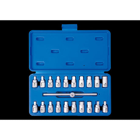 KING TONY Profi-Werkzeuge - Ölablass-Schrauben-Set - 21 tlg. 9AR11