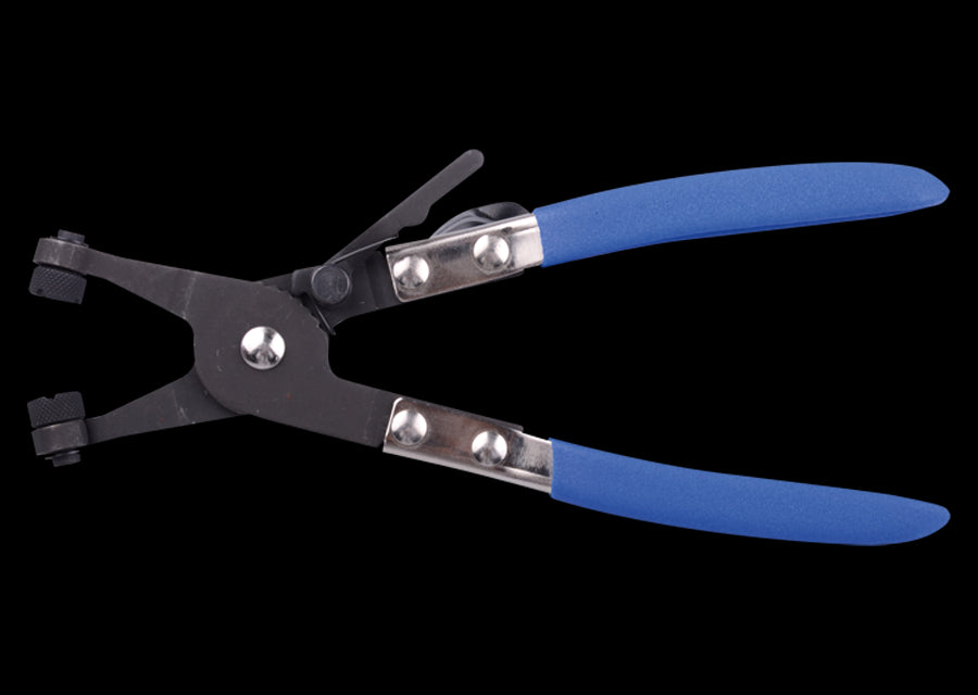 KING TONY Profi-Werkzeuge - Gerade Zange, quergeteilte Backen, selbstspannende Schlauchklemmen 9AA13