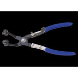 KING TONY Profi-Werkzeuge - Abgewinkelte Schlauchklemmenzange, 45° - 220 mm 9AA21