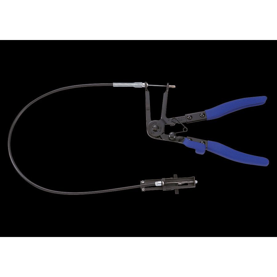 KING TONY Profi-Werkzeuge - Gebogene Schlauchklemmenzange - 225 mm 9AA31