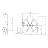 BERNARDO Rundtische / Schwenktische / Kreuztische – Modell Horizontal- und Vertikalrundtisch HV 12