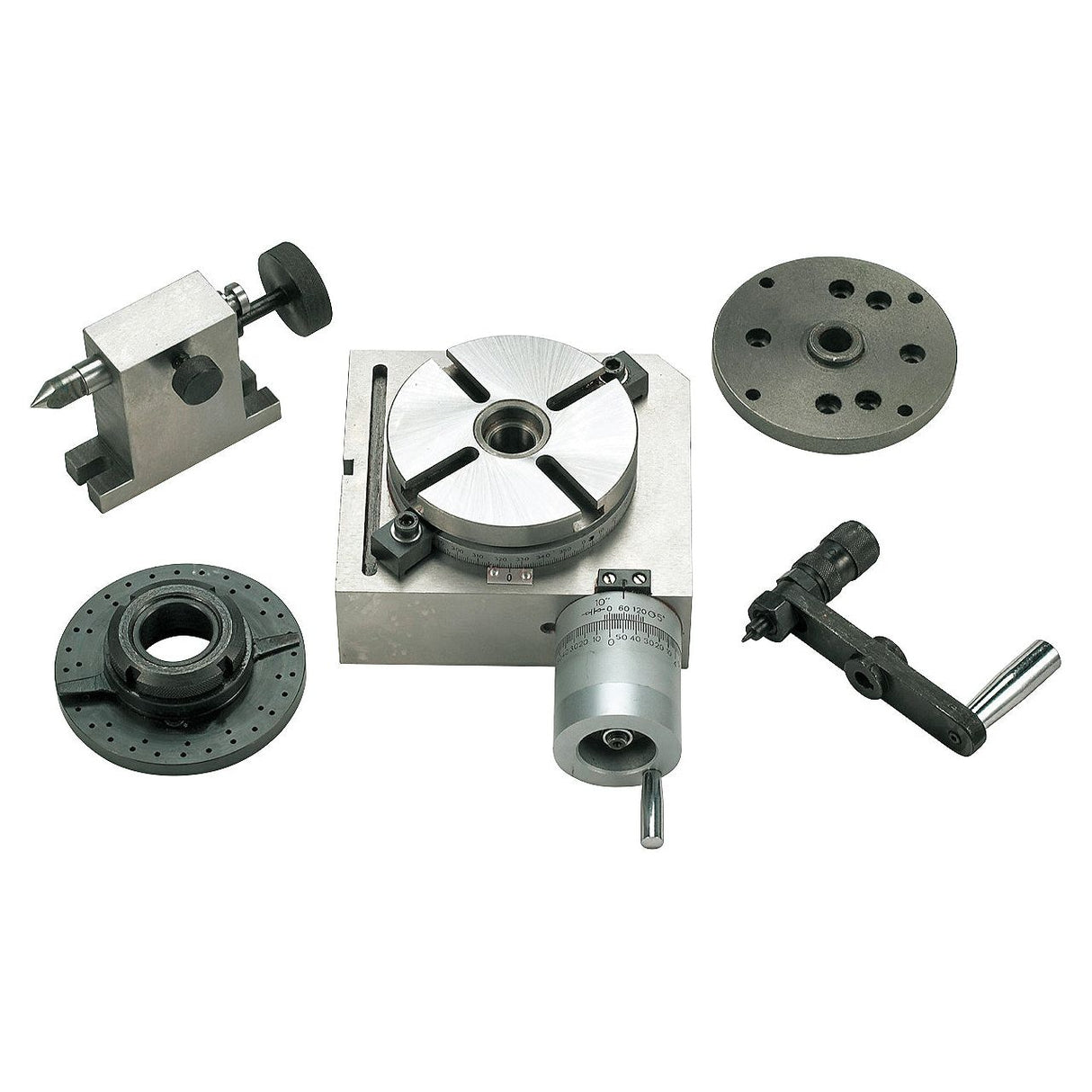 BERNARDO Rundtische / Schwenktische / Kreuztische – Modell Horizontal- und Vertikalrundtisch HV 4 Set