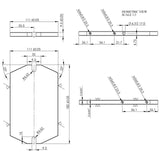 BERNARDO Rundtische / Schwenktische / Kreuztische – Modell Schwenkbarer Winkeltisch SW