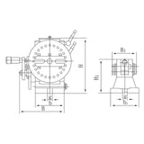 BERNARDO Rundtische / Schwenktische / Kreuztische – Modell Halbuniversal-Teilkopf BS-1