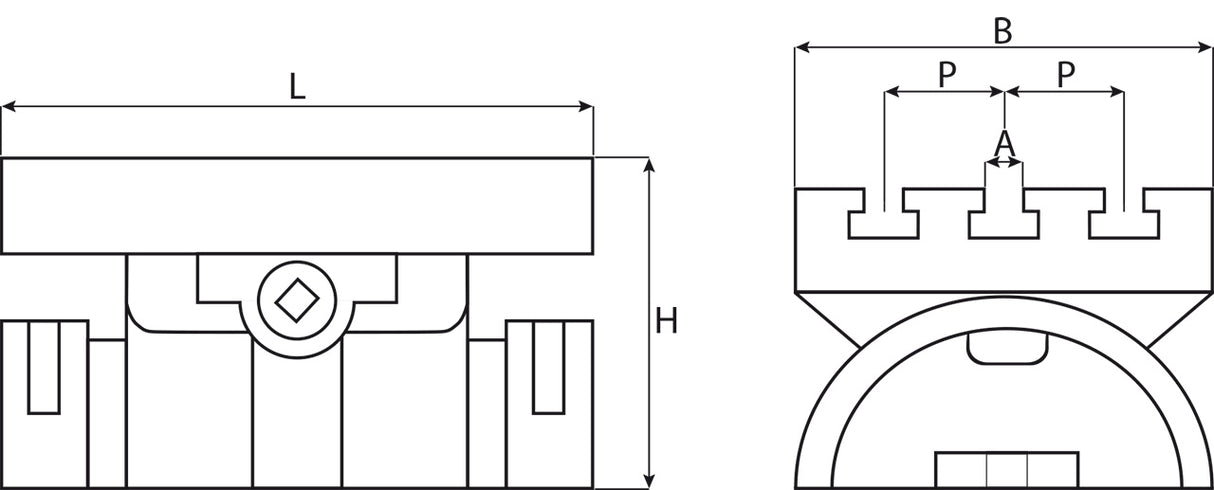 BERNARDO Rundtische / Schwenktische / Kreuztische – Modell Schwenktisch 300 x 240 mm