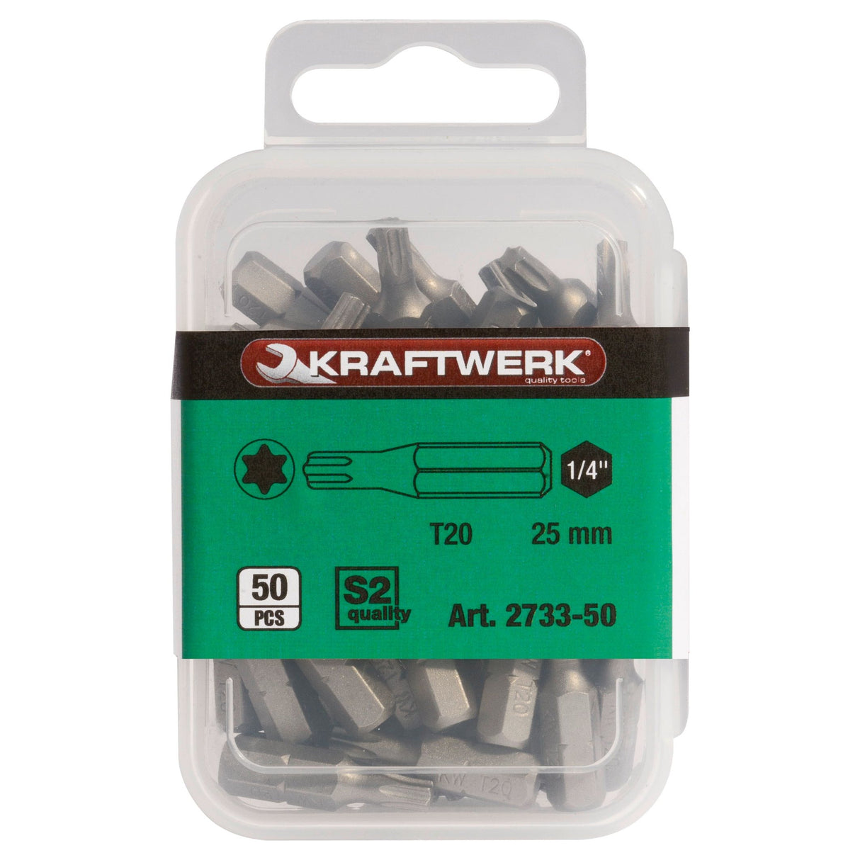 Kraftwerk 1/4" Schraubendreher-Bit TX, TORX T40, 50 Stk