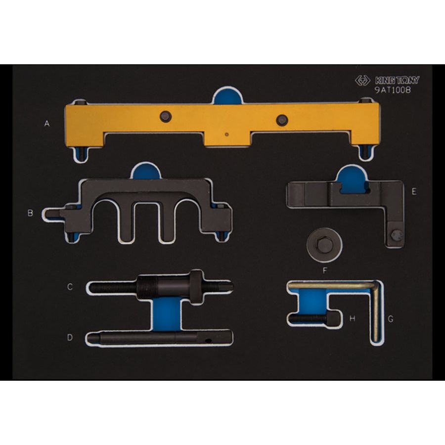 KING TONY Profi-Werkzeuge - Steuerzeiten-Einstellset für Doppel-Nockenwellenmotoren BMW 9AT1008