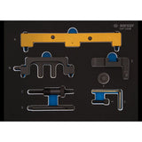 KING TONY Profi-Werkzeuge - Steuerzeiten-Einstellset für Doppel-Nockenwellenmotoren BMW 9AT1008