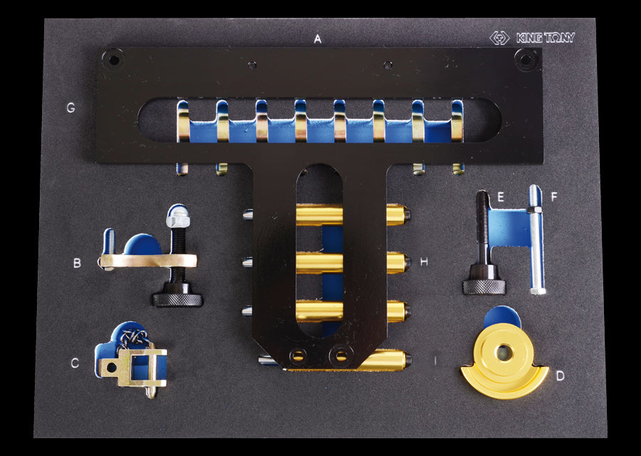KING TONY Profi-Werkzeuge - Steuerzeiten-Einstellset für Doppel-Nockenwellenmotoren BMW 9AT1018