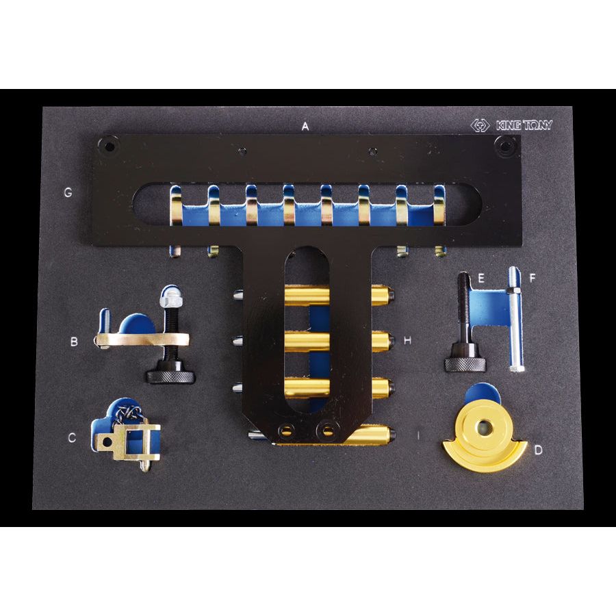 KING TONY Profi-Werkzeuge - Steuerzeiten-Einstellset für Doppel-Nockenwellenmotoren BMW 9AT1018