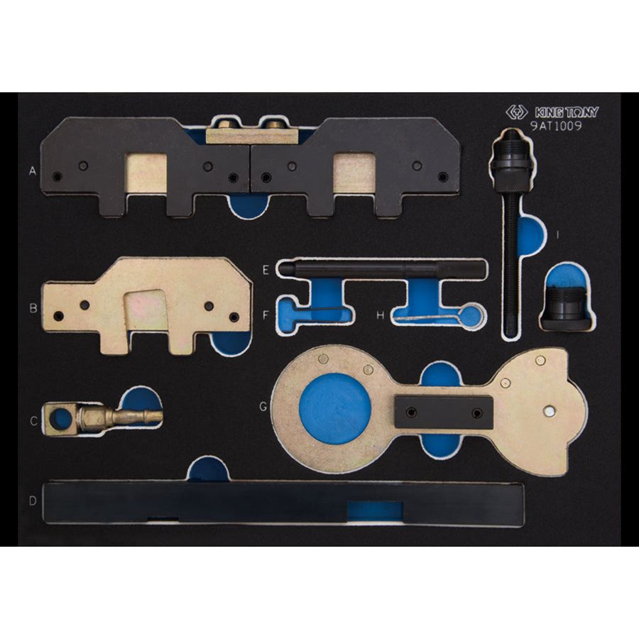 KING TONY Profi-Werkzeuge - Steuerzeiten-Einstell-Set für BMW Doppel-VANOS-Benzinmotoren 9AT1009