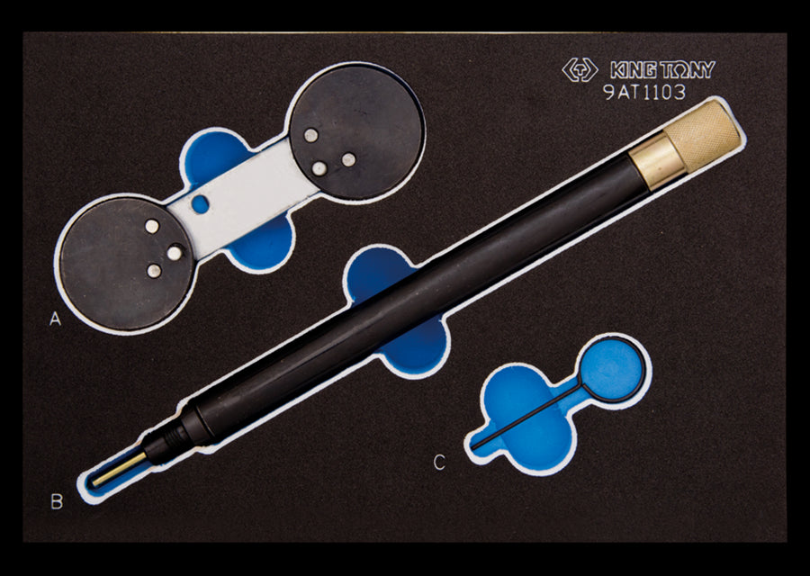 KING TONY Profi-Werkzeuge - Steuerzeiten-Einstellwerkzeug-Set für Doppel-Nockenwellen-Motoren 9AT1103