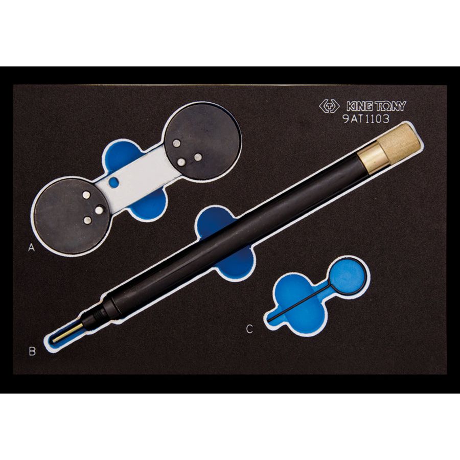 KING TONY Profi-Werkzeuge - Steuerzeiten-Einstellwerkzeug-Set für Doppel-Nockenwellen-Motoren 9AT1103