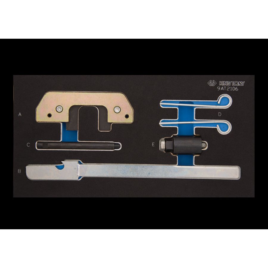 KING TONY Profi-Werkzeuge - Steuerzeiten-Einstell-Set, Diesel BMW/MINI/LAND ROVER/VAUXHALL/OPEL 9AT2106