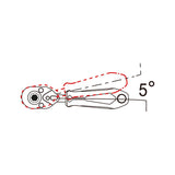 KING TONY Profi-Werkzeuge - 1/4" Ratsche 276A04G