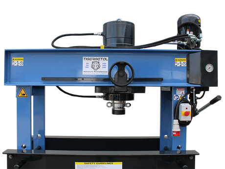 Tigermetal Hydraulische Werkstattpresse 30 Tonnen mit Handrad - TMWH30K