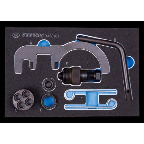 KING TONY Profi-Werkzeuge - Motoreinstell-Werkzeugset für Dieselmotoren mit Doppelnockenwellen 9AT2107E