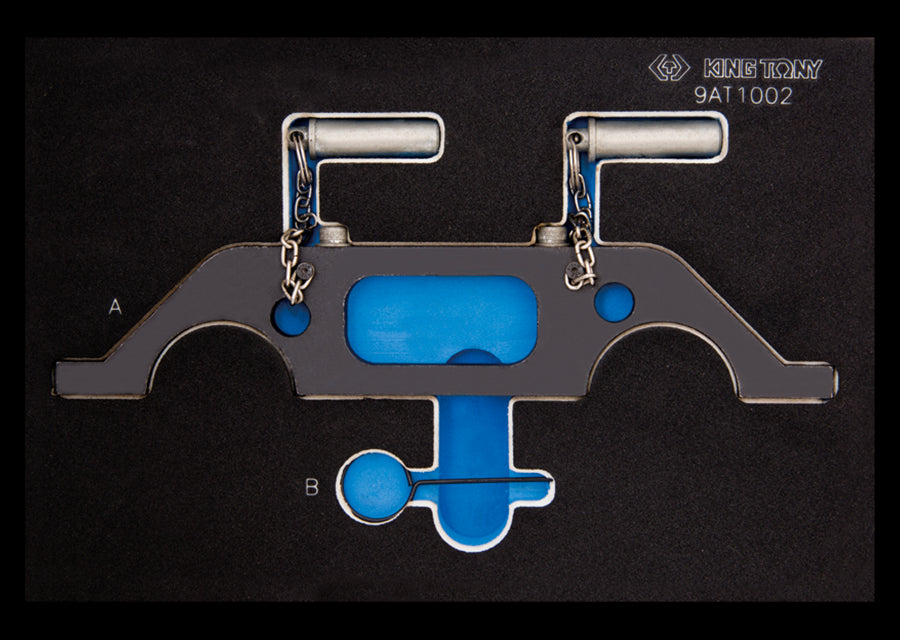 KING TONY Profi-Werkzeuge - Steuerzeiten-Einstellset für Benzinmotoren FIAT VAUXHALL / OPEL 9AT1002