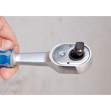 KING TONY Profi-Werkzeuge - Ratsche 1/4" 15° 277455G