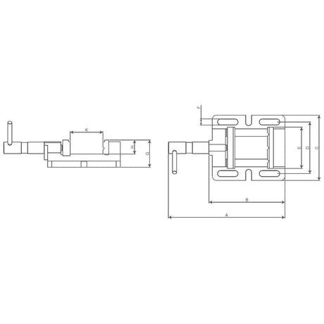 BERNARDO Schraubstöcke – Modell Bohrmaschinenschraubstock BMO 100