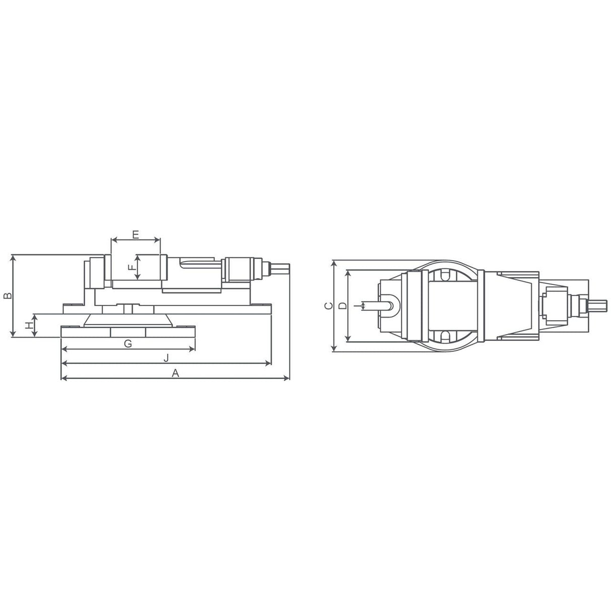 BERNARDO Schraubstöcke – Modell Maschinenschraubstock KV 100