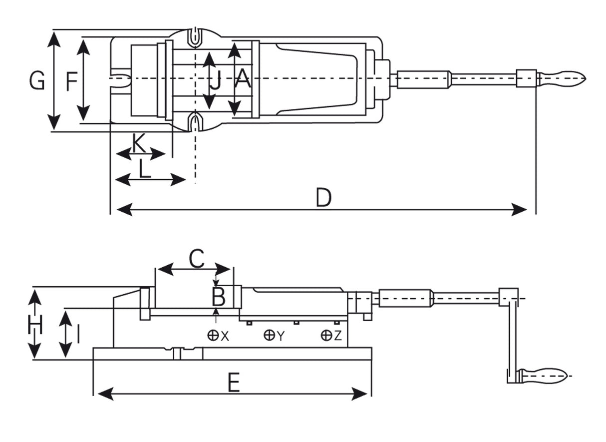 BERNARDO Schraubstöcke – Modell Hydraulischer Maschinenschraubstock VH 150
