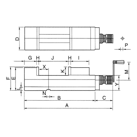 BERNARDO Schraubstöcke – Modell NC-Maschinenschraubstock CHV 100 V